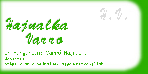 hajnalka varro business card